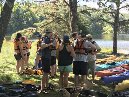 Farm Credit Scholars get ready for sea kayaking expedition