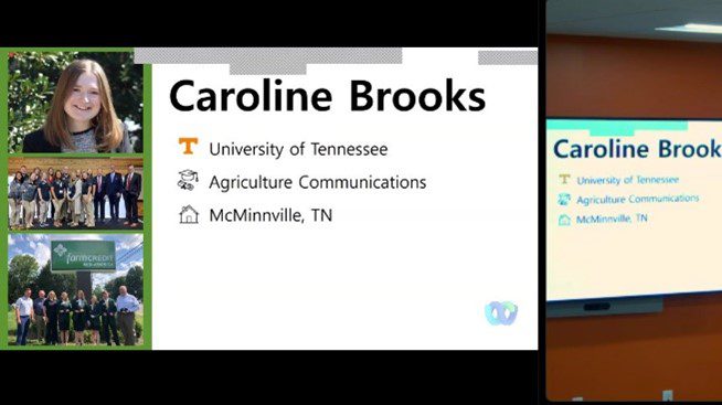 Caroline Brooks' Introduction at Internship presentation