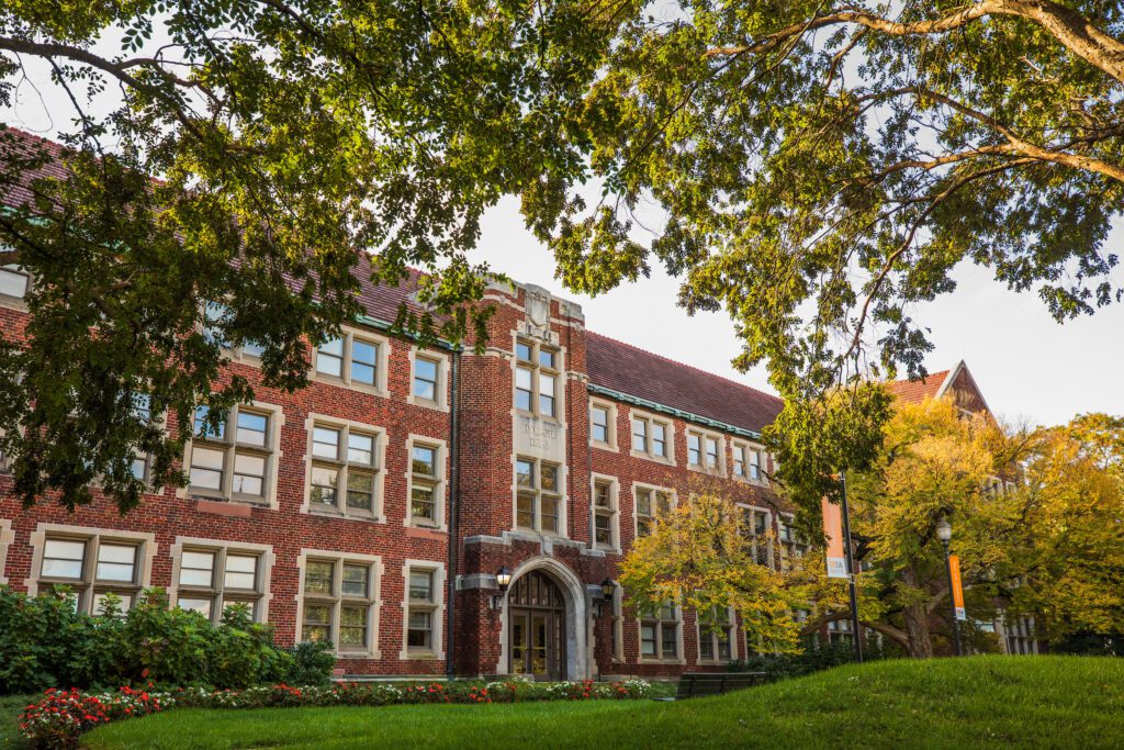 Exterior of Morgan Hall on the University of Tennessee Agriculture campus.